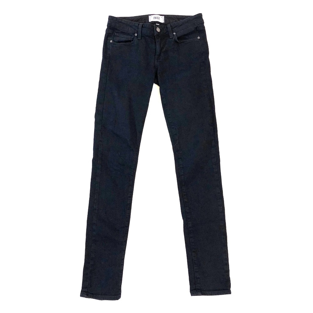 Paige Skyline Skinny Black Jeans Size 25